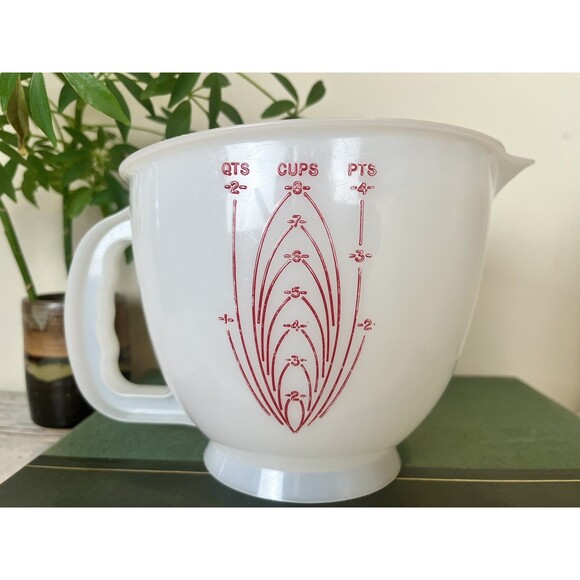 Vintage Tupperware 500 Mix-N-Stor Measuring Pitcher 2 Quarts 8 Cups With LID - Picture 2 of 7